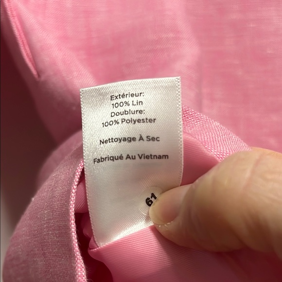 Talbots Pink Blazer with Notched Lapels and Relaxed Fit Excellent Condition - Picture 9 of 11